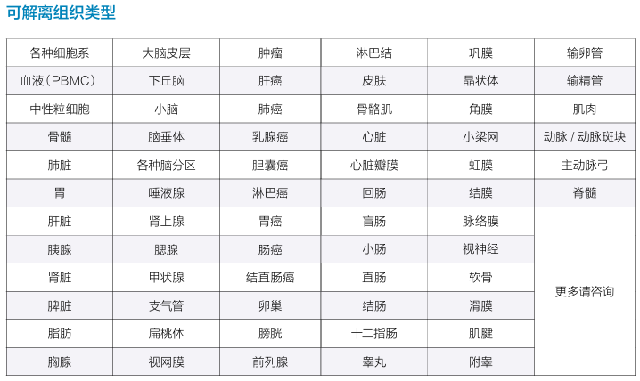 可解离组织类型